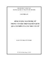 hình tượng người phụ nữ trong văn học hiện đại hàn quốc qua cái nhìn của các nhà văn nữ 