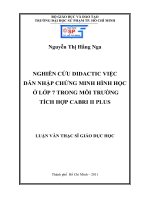 nghiên cứu didactic việc dẫn nhập chứng minh hình học ở lớp 7 trong môi trường tích hợp cabri ii plus 
