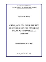 chính sách của chính phủ đức quốc xã đối với các cộng đồng người do thái ở châu âu (1933 1945) 
