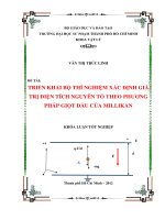 triển khai bộ thí nghiệm xác định giá trị điện tích nguyên tố theo phương pháp giọt dầu của millikan 