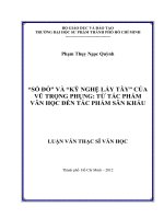 “số đỏ” và “kỹ nghệ lấy tây” của vũ trọng phụng, từ tác phẩm văn học đến tác phẩm sân khấu 