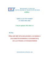 tổng hợp một số n aryl hetaryl 2 {4 amino 5  (4,6 dimethylpyrimidin 2 ylthio)methyl  4h 1,2,4 triazol 3 ylthio}acetamide 