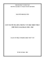 con người tha hóa trong văn học hiện thực phê phán giai đoạn 1930   1945 