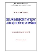 chiến lược phát triển công ty dầu thực vật hương liệu mỹ phẩm việt nam đến năm 2020