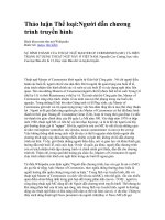 Thảo luận Thể loại:Người dẫn chương trình truyền hình