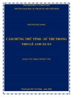 cảm hứng trữ tình   sử thi trong thơ lê anh xuân 