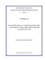 chuyển biến kinh tế   xã hội huyện phong điền ( thành phố cần thơ) trong thời kỳ đổi mới giai đoạn 1986 – 2010