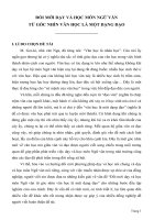 skkn đổi mới dạy và học môn NGỮ văn  từ góc NHÌN văn học là một DẠNG đạo 