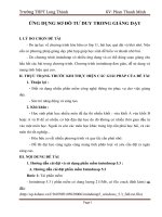 skkn ỨNG DỤNG sơ đồ tư DUY TRONG GIẢNG dạy hóa học 