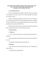 SÁNG KIẾN KINH NGHIỆM CHỈ đạo THỰC HIỆN CHUYÊN đề NÂNG CAO CHẤT LƯỢNG HỌAT ĐỘNG CHO TRẺ làm QUEN với văn học CHỮ VIẾT 
