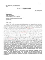 To kill a mockingbird