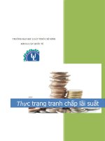 Thực trạng tranh chấp lãi suất trong hợp đồng tín dụng