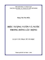 biểu tượng vườn và nước trong hồng lâu mộng 