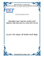 tìm hiều đặc trưng ngôn ngữ trong truyện kí của nguyễn tuân