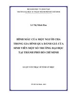 hình mẫu của một người cha trong gia đình qua đánh giá của sinh viên một số trường đại học tại thành phố hồ chí minh 