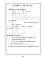 SKKN CÁCH VIẾT CÔNG THỨC cấu tạo các ĐỒNG PHÂN của ANKANOL 