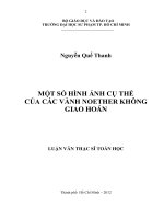một số hình ảnh cụ thể của các vành noether không giao hoán 
