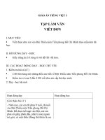 Giáo án tiếng việt 3 tuần 2 bài tập làm văn   viết đơn 5 