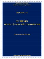 tự truyện trong văn học việt nam hiện đại 