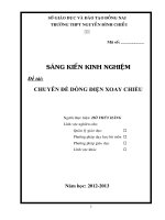 skkn CHUYÊN đề DÒNG điện XOAY CHIỀU 