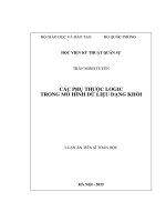 Các phụ thuộc logic trong mô hình dữ liệu dạng khối