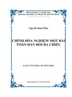 chỉnh hóa nghiệm một bài toán đàn hồi ba chiều 
