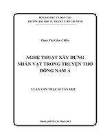 nghệ thuật xây dựng nhân vật trong truyện thơ đông nam á 