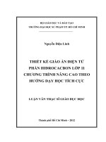 thiết kế giáo án điện tử phần hiđrocacbon lớp 11 chương trình nâng cao theo hướng dạy học tích cực 