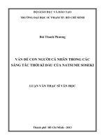 vấn đề con người cá nhân trong các sáng tác thời kì đầu của natsume soseki 
