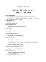 Giáo án tiếng việt 3 tuần 2 bài chính tả   nghe   viết cô giáo tí hon, phân biệt sx, ănăng 5 