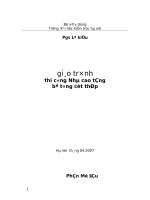 Tài liệu thi công nhà cao tầng BTCT