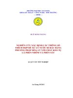 Nghiên cứu xác định các thông số thích hợp để xử lý nước rỉ rác bằng phương pháp hóa lý với chất keo tụ là phèn nhôm và phèn sắt 
