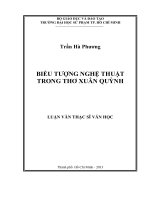 biểu tượng nghệ thuật trong thơ xuân quỳnh 