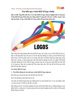 Tìm hiểu quy trình thiết kế Logo chuẩn