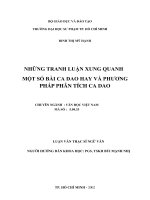 tnhững tranh luận xung quanh 1tmột số bài ca dao hay và phương pháp phân tích ca dao 