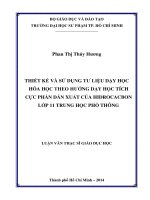 thiết kế và sử dụng tư liệu dạy học hóa học theo hướng dạy học tích cực phần dẫn xuất của hidrocacbon lớp 11 trung học phổ thông 