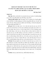 KHẢO SÁT THÁI ĐỘ VÀ SỰ TUÂN THỦ RỬA TAY CỦA BÁC SĨ VÀ ĐIỀU DƯỠNG TẠI CÁC KHOA TRỌNG ĐIỂM BỆNH VIỆN NHI ĐỒNG NĂM 2010