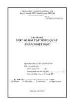 skkn một số bài tập TỔNG QUÁT PHẦN NHIỆT học