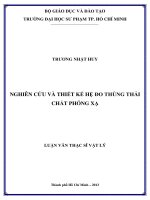 nghiên cứu và thiết kế hệ đo thùng thải chất phóng xạ 