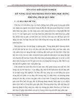 skkn kĩ năng giải nhanh bài toán hóa học bằng phương pháp quy đổi 