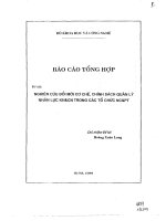 nghiên cứu đổi mới cơ chế, chính sách quản lý nhân lực KHCN trong các tổ chức nghiên cứu và phát triển 