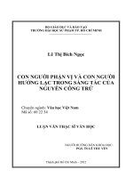 con người phận vị và con người hưởng lạc trong sáng tác của nguyễn công trứ 