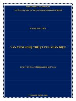 văn xuôi nghệ thuật của xuân diệu 