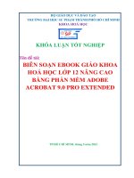 biên soạn ebook giáo khoa hoá học lớp 12 nâng cao bằng phần mềm adobe acrobat 9 0 pro extended 
