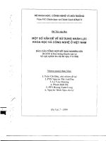 Một số vấn đề về sử dụng nhân lực  khoa học và công nghệ ở việt nam 