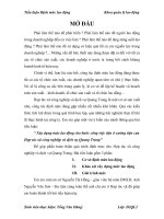 Xây dựng mức lao động cho bước công việc tiện ở xưởng tiện của hợp tác xã công nghiệp và dịch vụ quang trung 