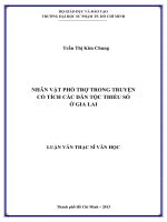 nhân vật phò trợ trong truyện cổ tích các dân tộc thiểu số ở gia lai 