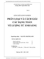 skkn PHÂN LOẠI và CÁCH GIẢI các DẠNG TOÁN về LƯỢNG tử ÁNH SÁNG 