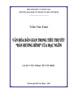 Văn hóa dân gian trong tiểu thuyết đàn hương hình của mac ngôn 