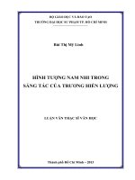 hình tượng nam nhi trong sáng tác của trương hiền lượng 